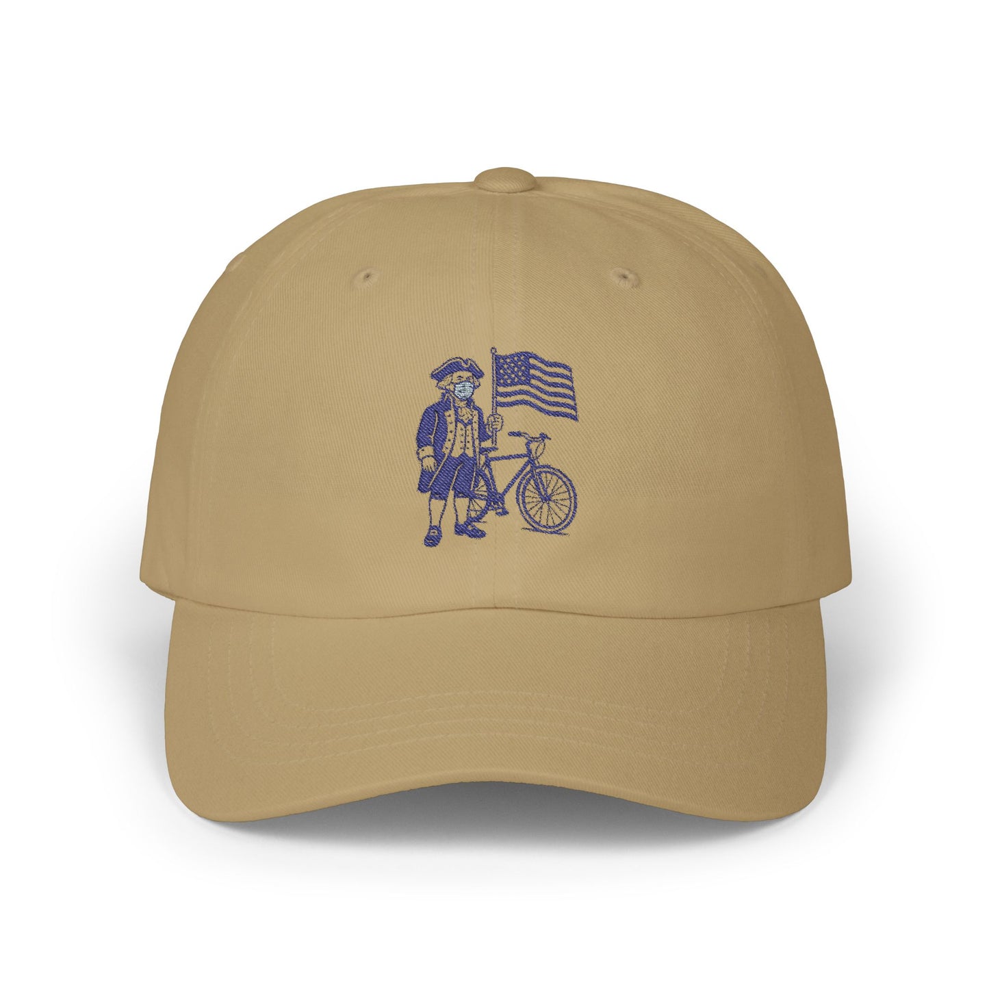 Patriotic Bike Guy Dad Cap