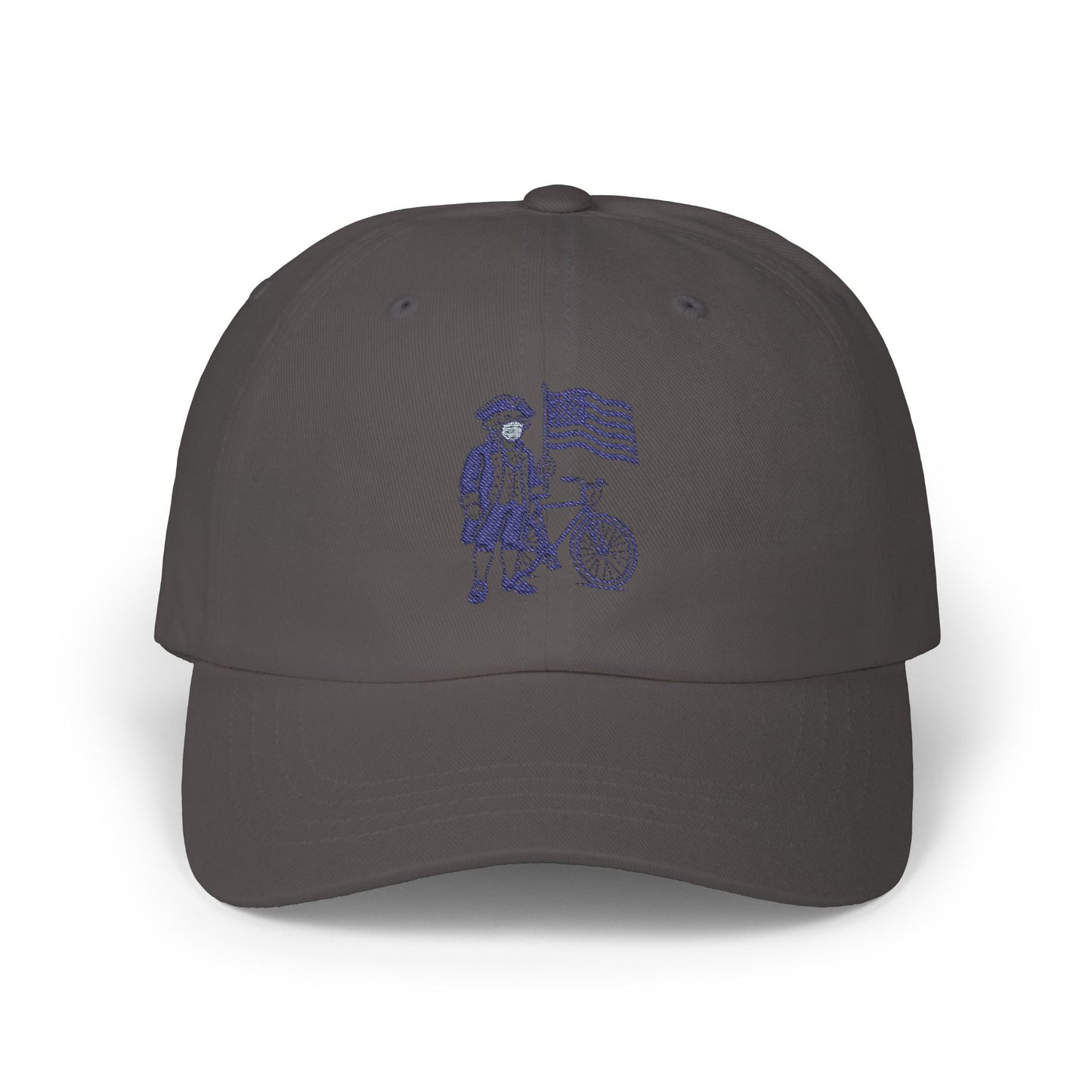 Patriotic Bike Guy Dad Cap
