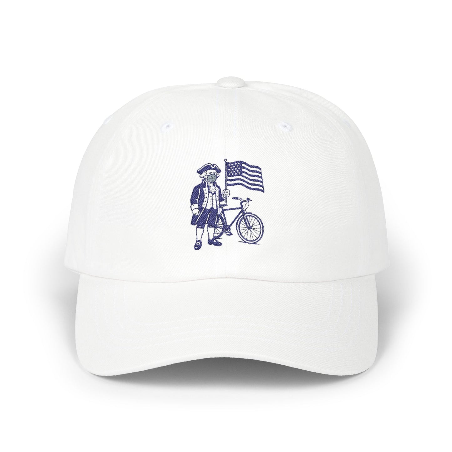 Patriotic Bike Guy Dad Cap