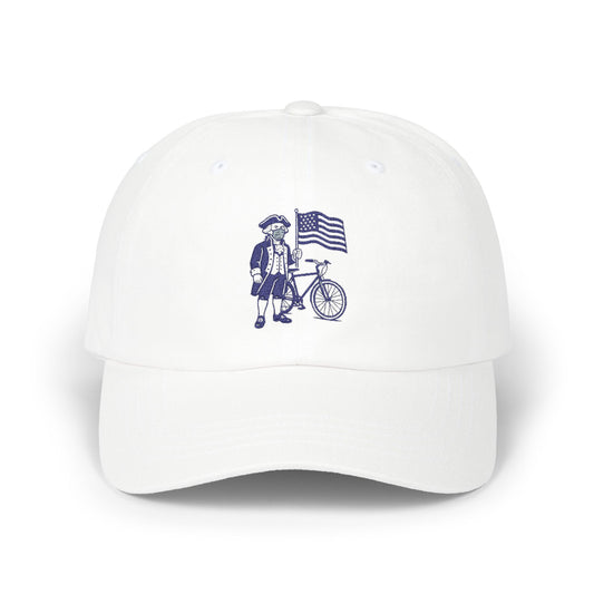Patriotic Bike Guy Dad Cap